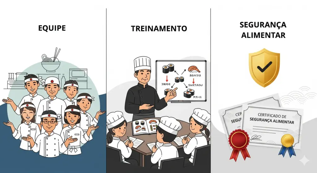 5. Equipe, Treinamento e Segurança Alimentar