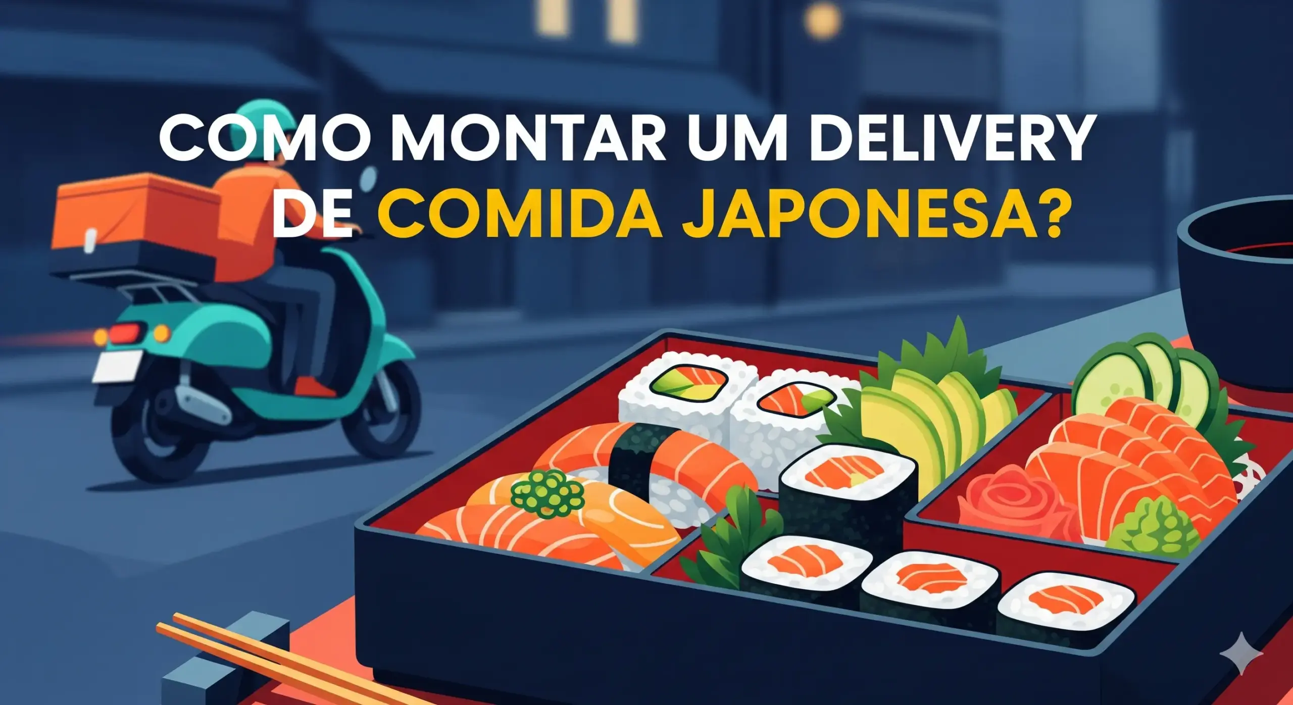 como montar delivery de comida japonesa